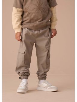 ANGEL & ROCKET - Boys Regular Fit Finn Technical Beige Cargo Joggers