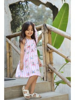 Funny Bones - Linen Sultan's Tapestry Print Dress