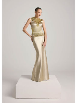 AKHL - Gold Fringe Tassel Dress