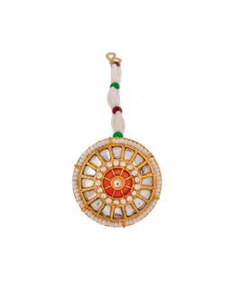 Silvermerc Designs - Kundan Ethnic Borla Head Jewellery