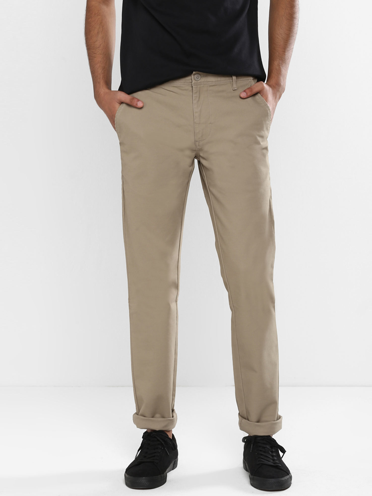 Buy Levi's Men Grey 511 Slim Trousers 