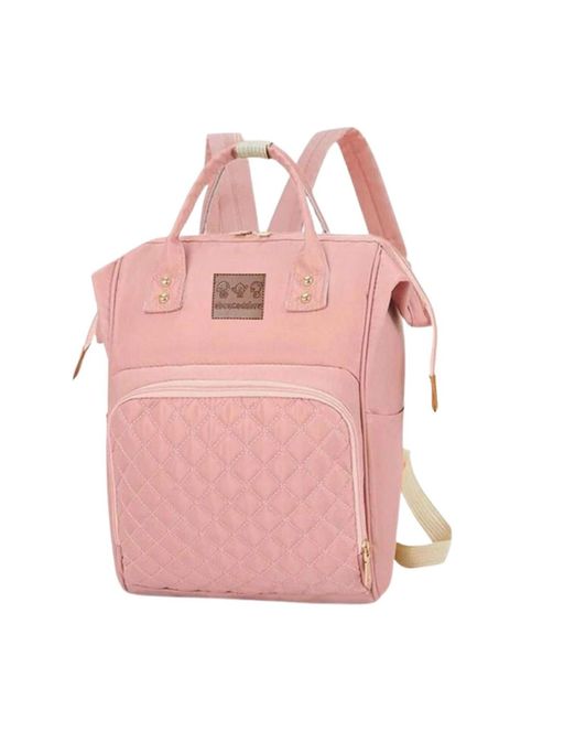 Abracadabra Quilted Diaper Bag - Pink