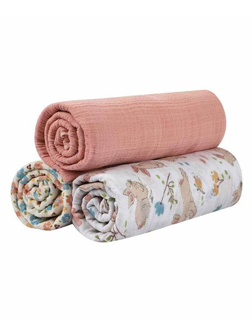 Abracadabra Swaddles (Pack of 3) - Bunny Garden