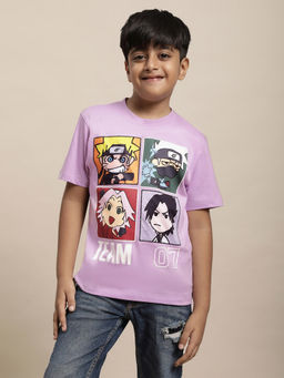 Kidsville - Naruto Graphic Purple T-Shirt for Boys