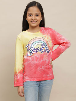 Kidsville - Barbie Graphic Multi Color T-Shirt for Girls