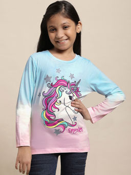 Kidsville - Generic Graphic Multi Color T-Shirt for Girls