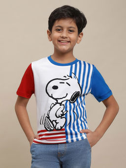 Kidsville - Peanuts Graphic Multi Color T-Shirt for Boys