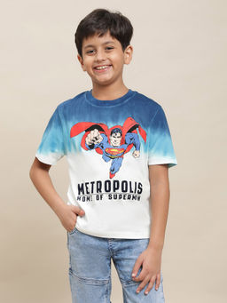 Kidsville - Superman Graphic Multi Color T-Shirt for Boys