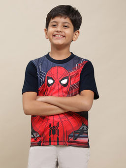 Kidsville - Spiderman Graphic Blue T-Shirt for Boys