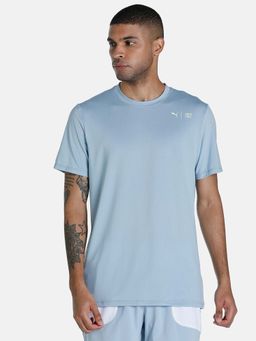 Puma - First Mile Graphic Mens Blue T-shirt