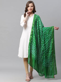 Juniper - Green Printed Dupatta