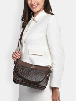 Lavie - Womens Black Cosmo Sling Bag with Detachable Strap (M)