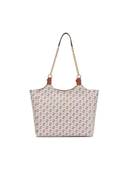 Lavie - Womens White Mono Ll Ariana Tote Bag (L)