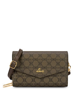 Lavie - Womens Brown Mono Sally Dual Zip Wallet with Detachable Strap (S)