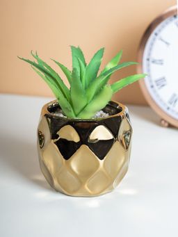 Voncasa - Flower with Pot - Gold