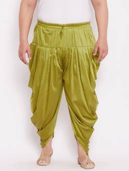 Vastramay - Men Green Cowl Dhoti