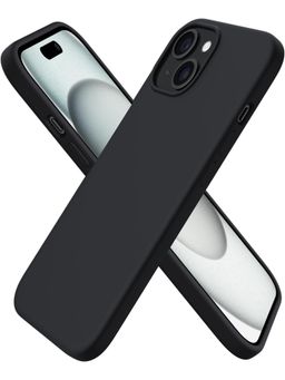 Memumi - Shockproof Liquid Silicone Back Cover Black