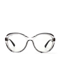 Scott Sunglasses - Grey Lens Round UV Protected Sunglass Full Rim Grey Frame With UV Protection