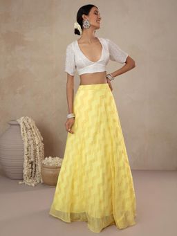 Gajra Gang - Pearly Shirley Off White Blouse GGBL04