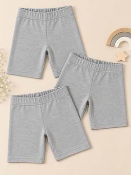 KiddoPanti - Girls Cycling Shorts (Pack of 3)