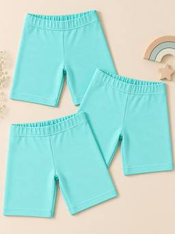KiddoPanti - Girls Cycling Shorts (Pack of 3)
