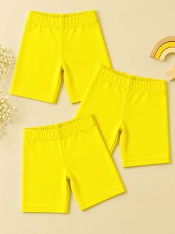 KiddoPanti - Girls Cycling Shorts (Pack of 3)