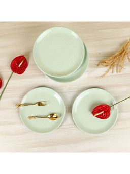 Amalfiee Ceramics - Handmade Lemon Grass Especial Dinner Set Of 12Pcs