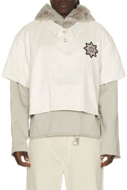 Birth Of Royal Child - Faux Fur Hat Layered Hoodie