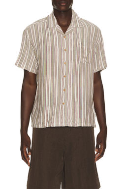 Brixton - Bunker Twisted Stripe Woven Shirt
