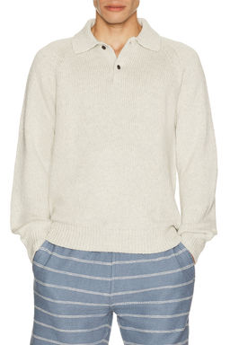 Faherty - Heirloom Long Sleeve Polo Sweater