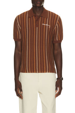 House of Sunny - Stripe Knitted Polo