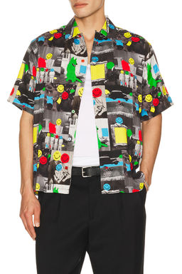 Market - Smiley Collage Woven Shirt
