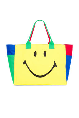 Market - Smiley Colorblock Tote Bag