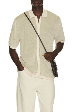 Rhythm - Hi Lo Knit Button Up Shirt
