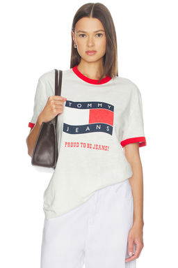Tommy Jeans - Waving Flag Ringer Tee