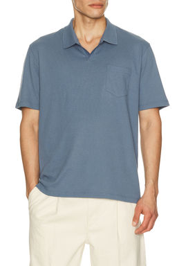 Vince - Short Sleeve Johnny Collar