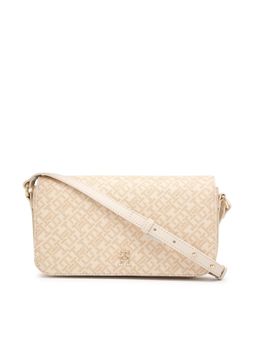 Tommy Hilfiger - Logo Beige Pu Sling Bag