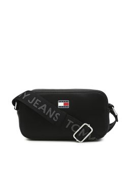 Tommy Hilfiger - Solid Black Pu Sling Bag