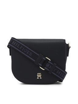 Tommy Hilfiger - Solid Black PU Sling Bag