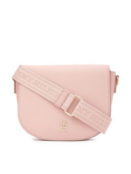 Tommy Hilfiger - Textured Pink PU Sling Bag