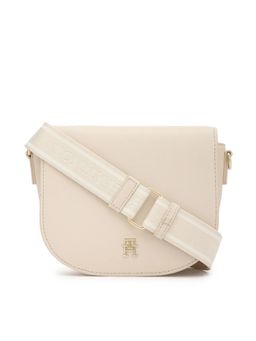 Tommy Hilfiger - Logo Beige Pu Sling Bag