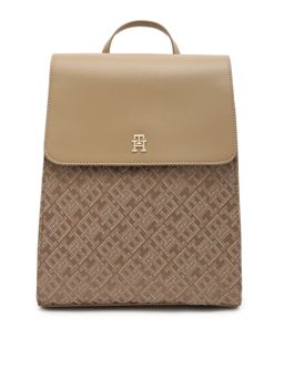 Tommy Hilfiger - Logo Beige Polyester Backpack