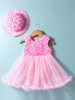 Mark & Mia - Sleeveless Mini Dress With Hat - Pink