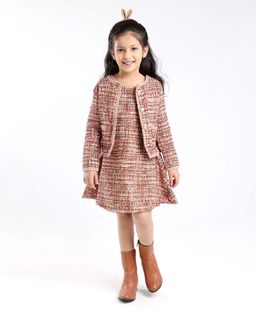 Mark & Mia - Party Mini Dress With Full Sleeves Jacket