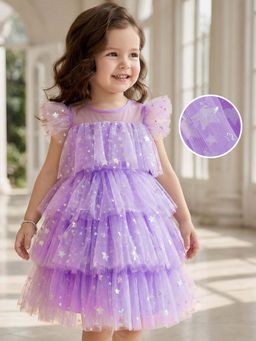 Mark & Mia - Sleeveless Detailing Fit And Fare Party Mini Dress - Lavendar