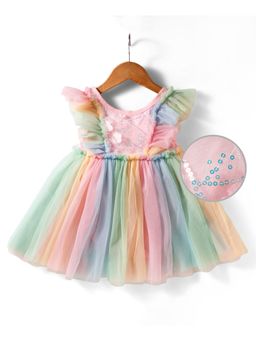 Mark & Mia - Mini Dress With Sequins - Multi-Colour