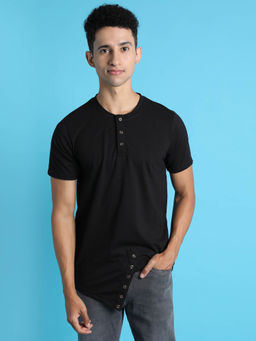 Campus Sutra - Men Solid Stylish Casual Summer T-shirts