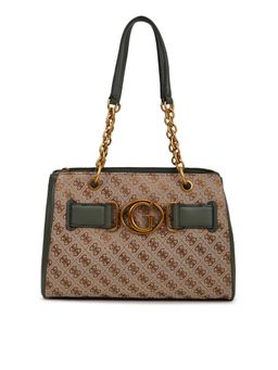 Guess - Aviana Luxury Satchel Latte/Olive Handbags
