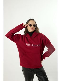 Alaya by Stage3 - Red Vibin Premium Oversized Hoodie