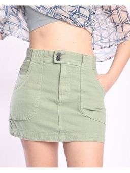 Bene Kleed - Women Green Denim Skirt